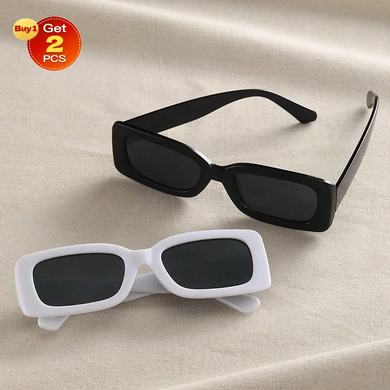 Gafas De Sol Cuadradas Clásicas Para Mujer: Estilo Y Moda En 2 Unidades