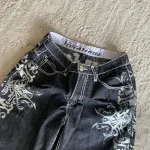 Pantalones cortos holgados con estampado gótico Retro americano: estilo único y cómodo - Imagen 4