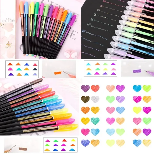 Imagen Del Producto Bolígrafos De Gel Metálicos: Colores Brillantes Para La Escuela | Compra Online En Tiendafiable