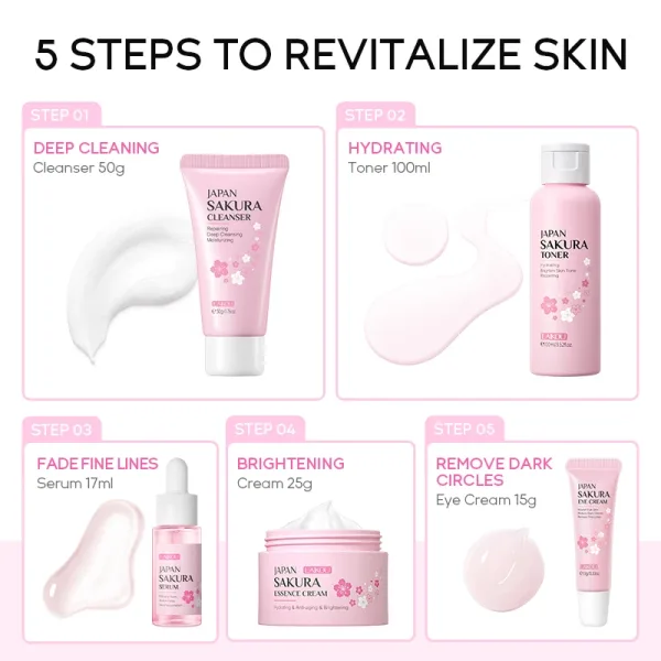 Imagen Del Producto Laikou-Suero Para El Cuidado De La Piel Sakura, Crema Rejuvenecedora Hidratante | Compra Online En Tiendafiable