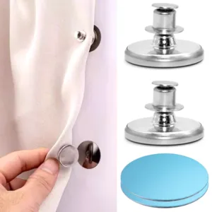 Botones magnéticos para cortinas desmontables y prácticas