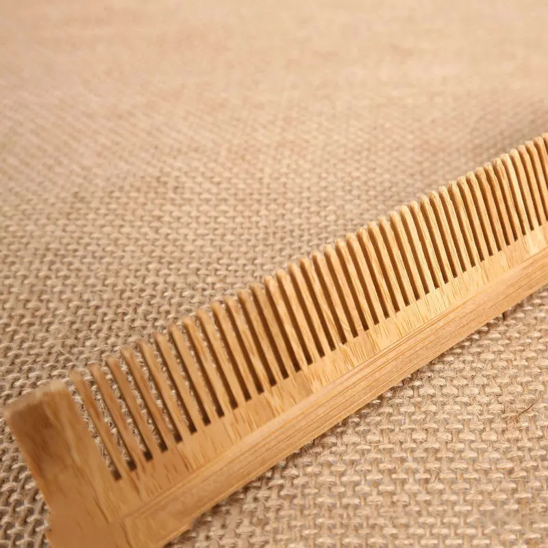 Barberia-Peine De Madera De Bambú Para Masaje, Cepillos Antiestáticos Naturales, Cuidado Del Cabello