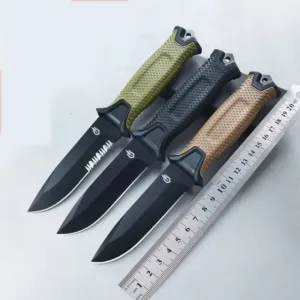 Nuevo cuchillo de supervivencia de acero inoxidable