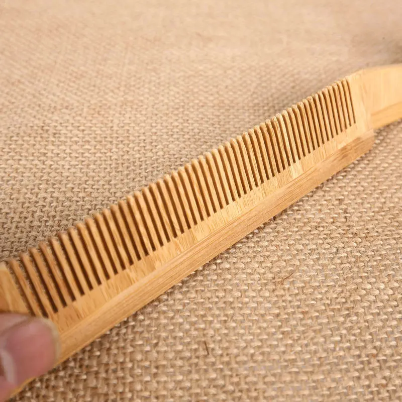 Barberia-Peine De Madera De Bambú Para Masaje, Cepillos Antiestáticos Naturales, Cuidado Del Cabello