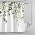 Cortina de ducha floral: Elegancia inolvidable en tu baño