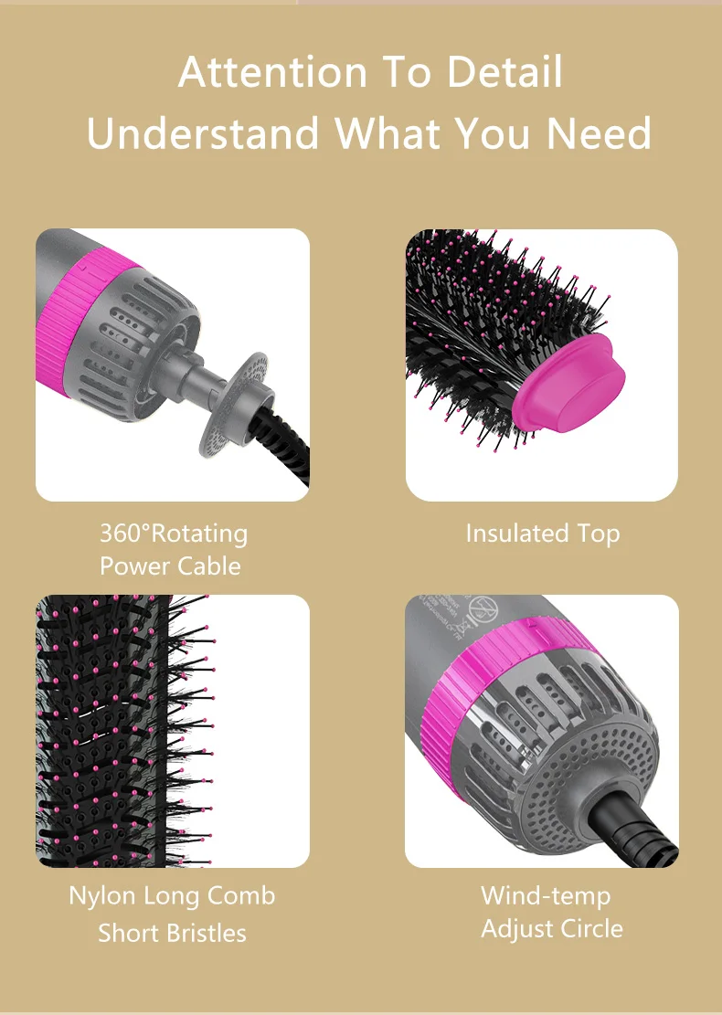 Revoluciona Tu Peinado Con El Innovador Cepillo De Aire Caliente Para El Cabello Revoluciona Tu Peinado Con El Innovador Cepillo De Aire Caliente Para El Cabello