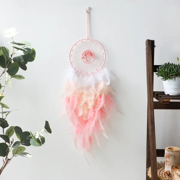 Atrapasueños Rosa, Adornos Colgantes Para Decoración