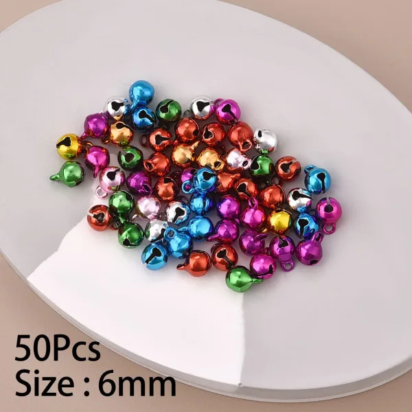 Mini Colgante De Cascabel Dorado De Aluminio Para Decoración De Árbol De Navidad