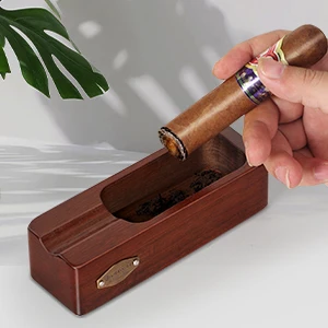Cenicero Para Cigarros De Madera De Viaje Portátil