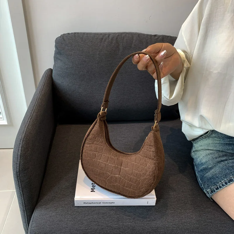 Bolso De Hombro Informal De Color Sólido