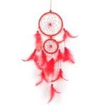 atrapasueños para decoración de la habitación tejido de plumas - Imagen 3
