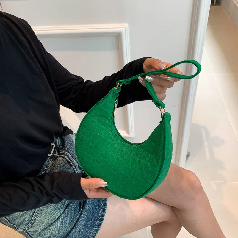 Bolso De Hombro Informal De Color Sólido