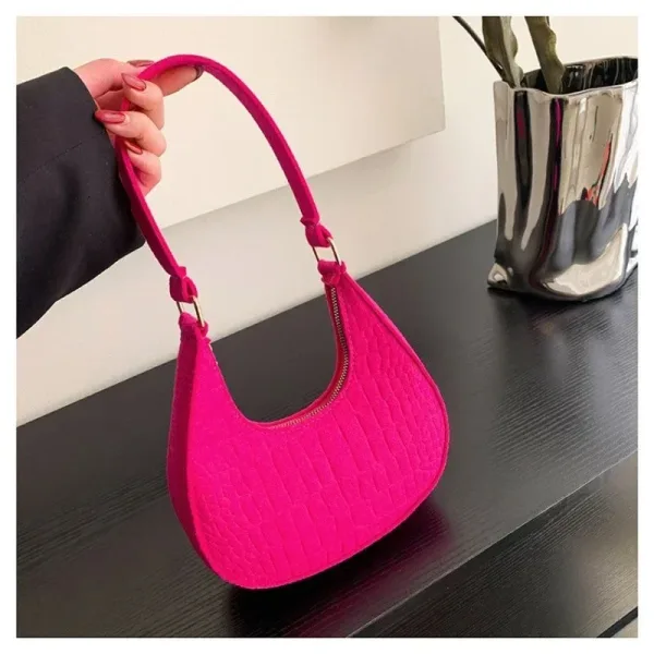 Imagen Del Producto Bolso De Hombro Informal De Color Sólido | Compra Online En Tiendafiable