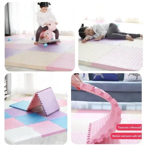 Alfombra De Puzle De 8 A 16 Piezas Para Bebé, Alfombra De Juego Para Niños