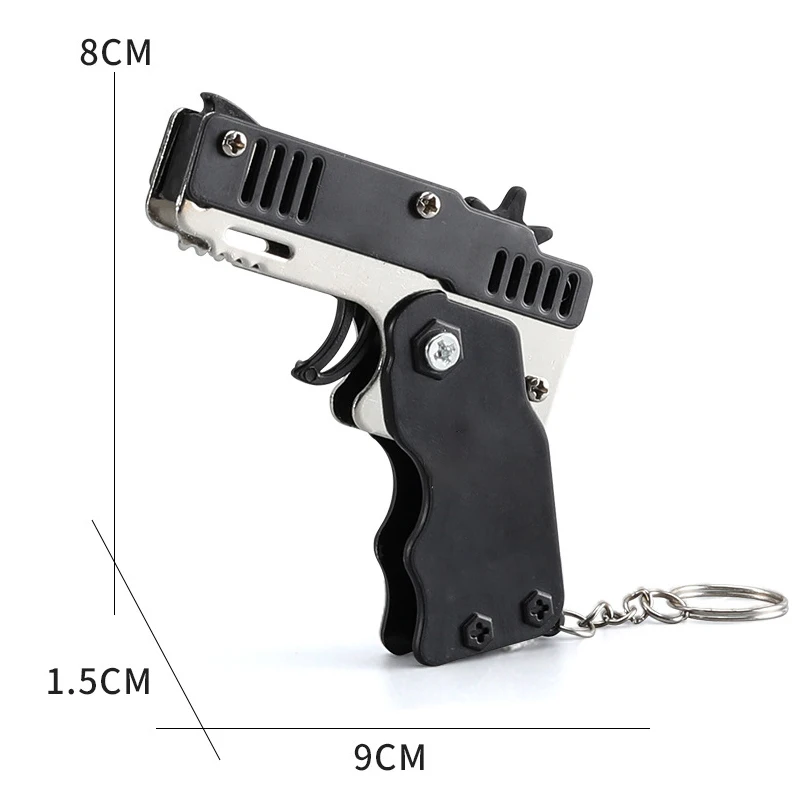 Divertido Llavero En Forma De Pistola: ¡Un Accesorio Único Para Los Más Audaces!