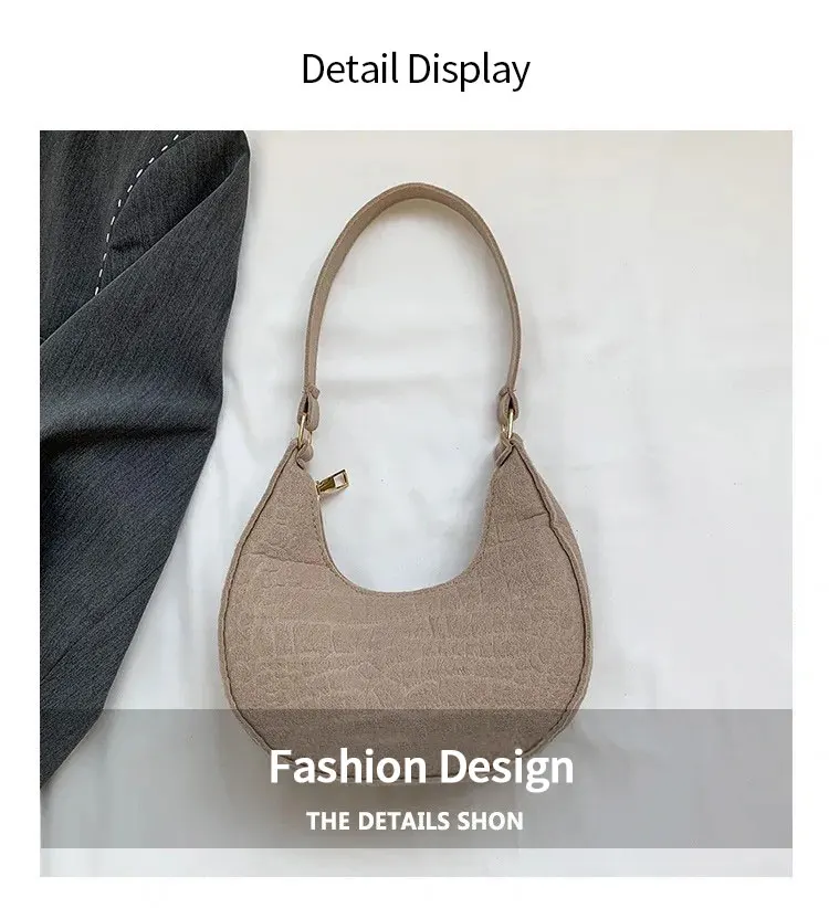 Bolso de hombro informal de Color sólido