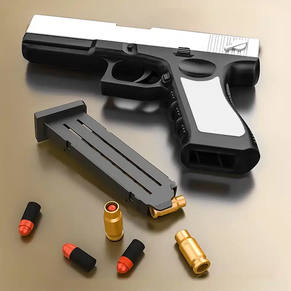 Pistola De Juguete Con Balas Suaves, Flardos Eva De Espuma
