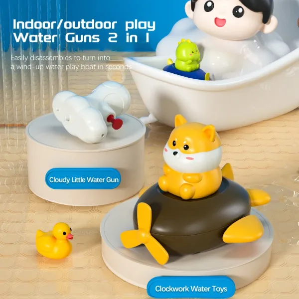 Imagen Del Producto Mini Pistola De Agua Pulverizada Para Bebés, Juguetes De Baño Para Bebés | Compra Online En Tiendafiable