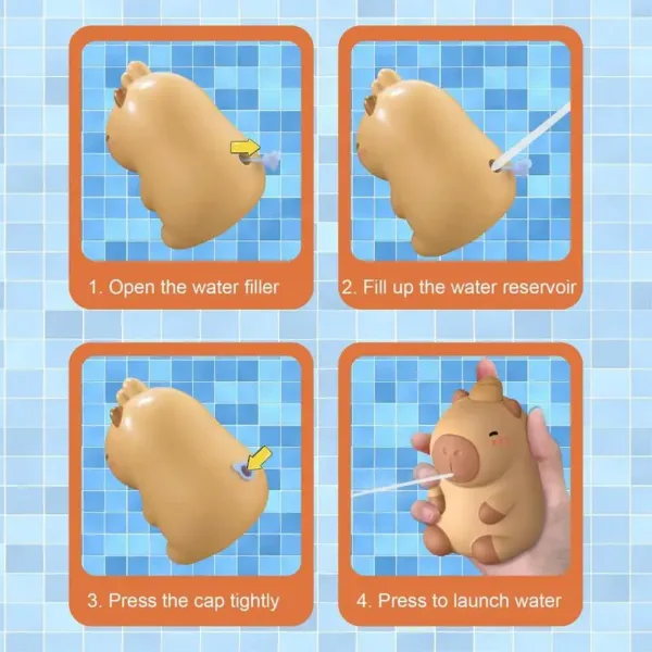 Pistolas De Agua En Forma De Capybara Para Niños