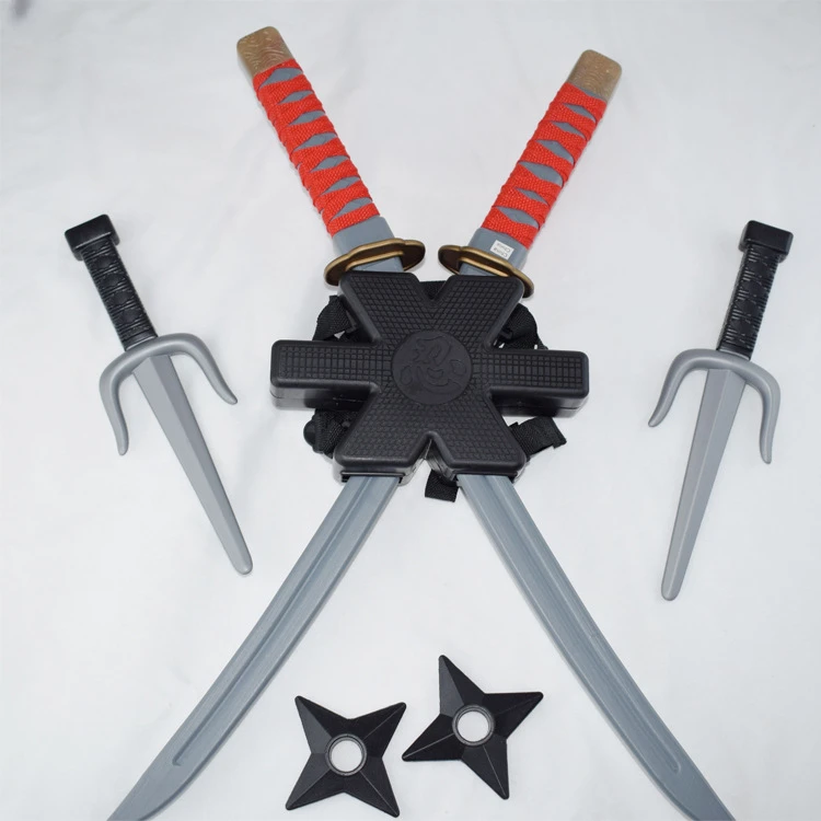 Samurai Ninja Plástico Retro Cuchillo Largo