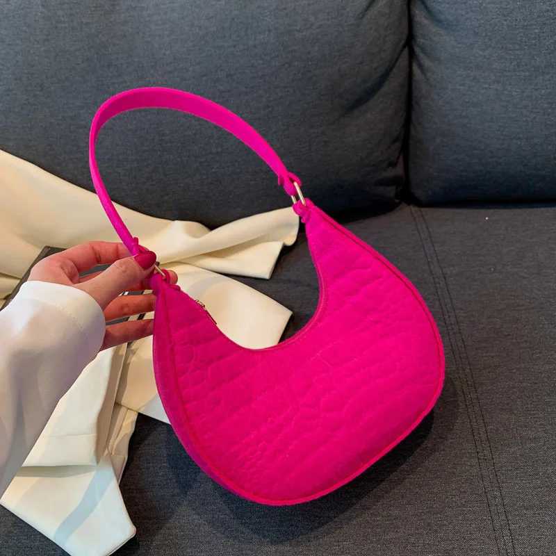 Bolso De Hombro Informal De Color Sólido