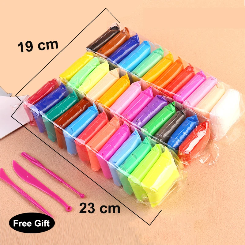 36 Colores De Arcilla Ligera De Polímero Para Niños, Juguete De Plastilina Suave Y Esponjoso