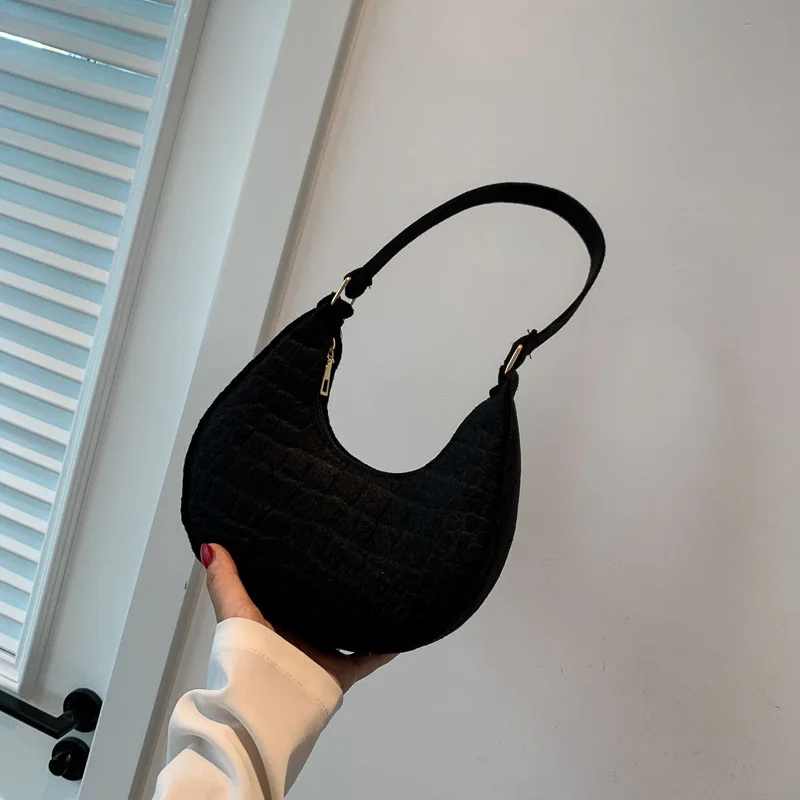 Bolso De Hombro Informal De Color Sólido