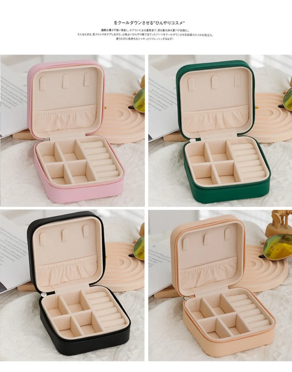 Elegante Solución de Almacenamiento: Organizador de Joyas Compacto y Portátil