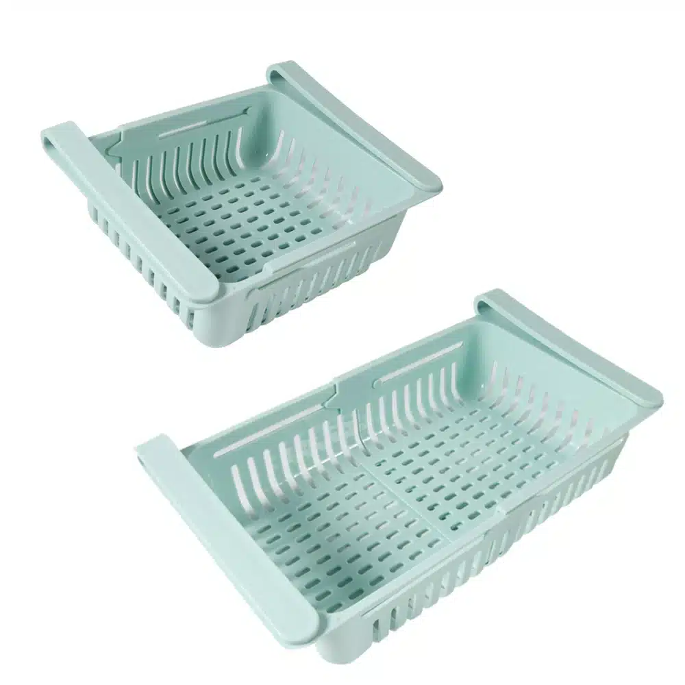 Organizador de refrigerador ajustable y estirable