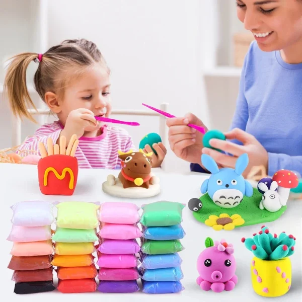 36 Colores De Arcilla Ligera De Polímero Para Niños, Juguete De Plastilina Suave Y Esponjoso