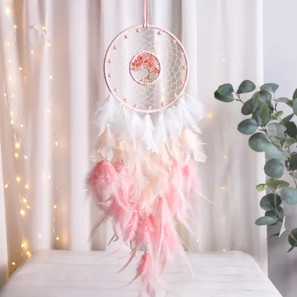 Atrapasueños Rosa, Adornos Colgantes Para Decoración