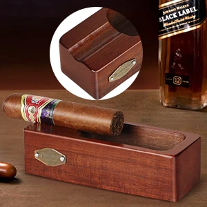 Cenicero Para Cigarros De Madera De Viaje Portátil