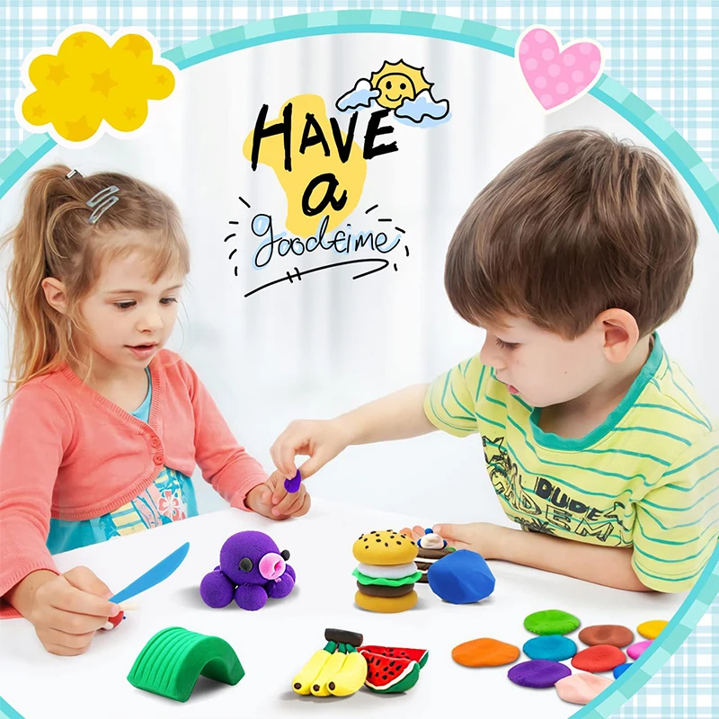 36 Colores De Arcilla Ligera De Polímero Para Niños, Juguete De Plastilina Suave Y Esponjoso