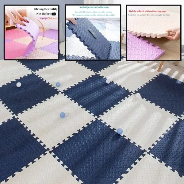 Alfombra De Puzle De 8 A 16 Piezas Para Bebé, Alfombra De Juego Para Niños