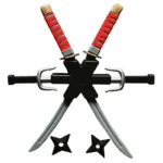 Samurai Ninja Plástico Retro Cuchillo Largo