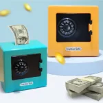 Mini cerdito seguro de dibujos animados para almacenamiento de ahorro