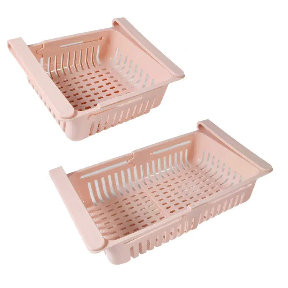 Organizador de refrigerador ajustable y estirable