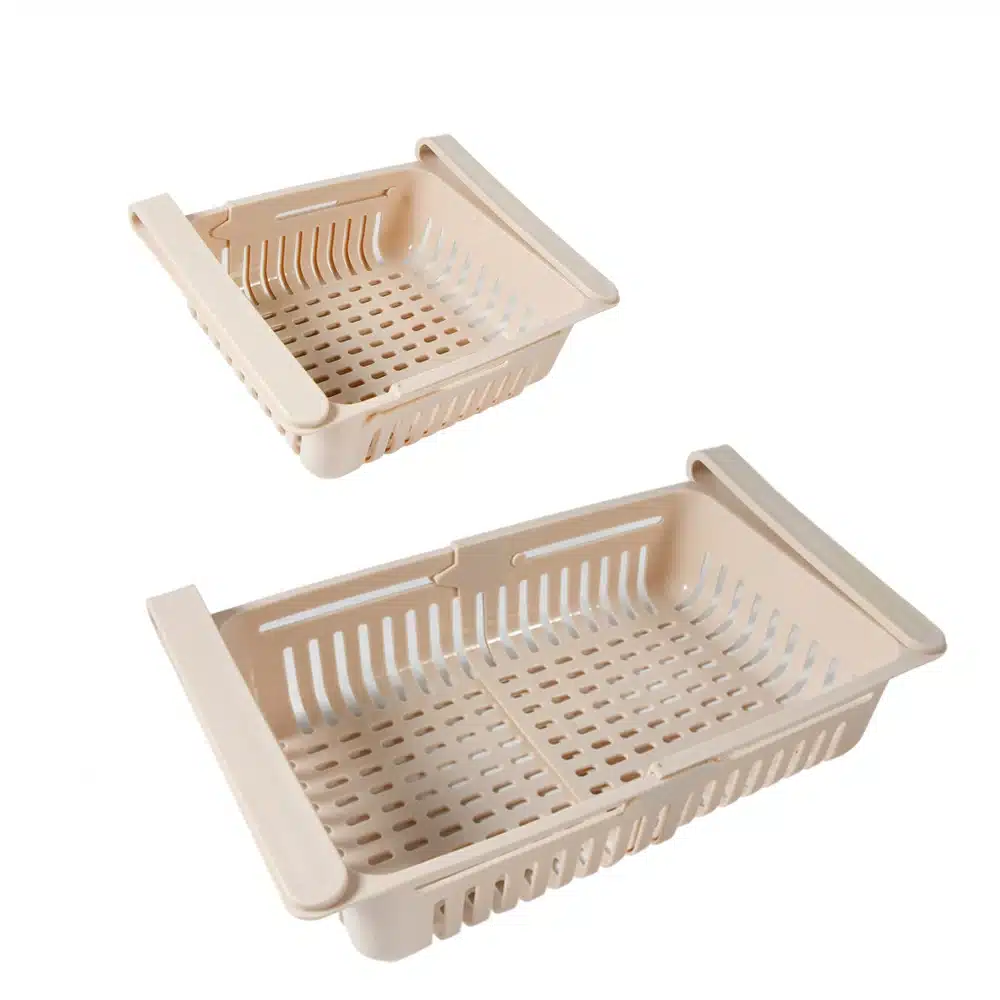 Organizador de refrigerador ajustable y estirable