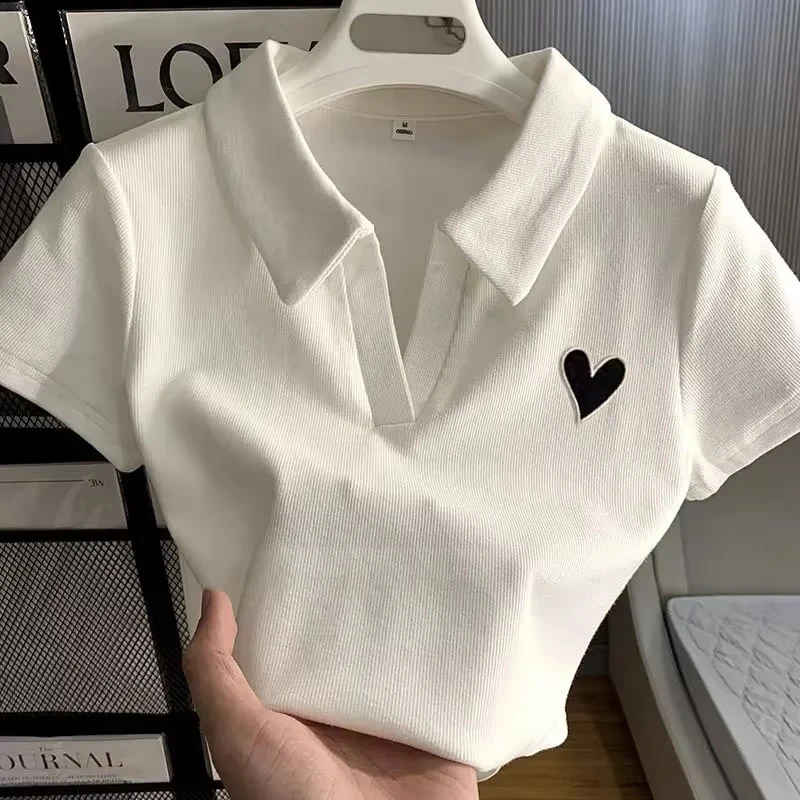 T-Shirt Exclusiva Para Mujer Con Diseño Bordado Únic