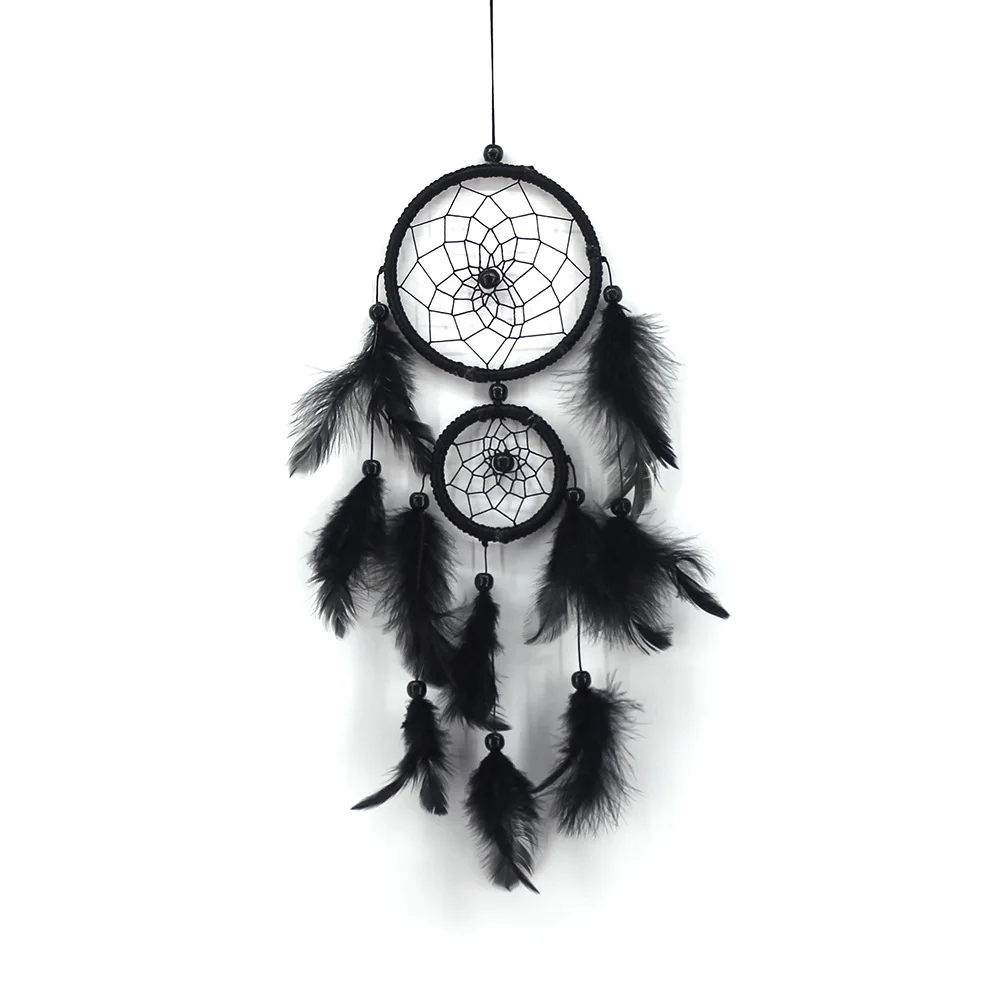 Atrapasueños Para Decoración De La Habitación Tejido De Plumas