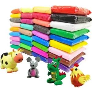 Imagen del producto 36 colores de arcilla ligera de polímero para niños, juguete de plastilina suave y esponjoso | Compra online en Tiendafiable