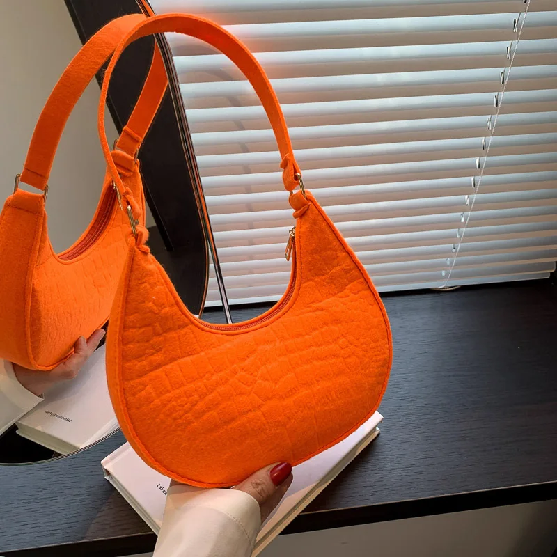 Bolso De Hombro Informal De Color Sólido