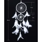 atrapasueños para decoración de la habitación tejido de plumas - Imagen 4