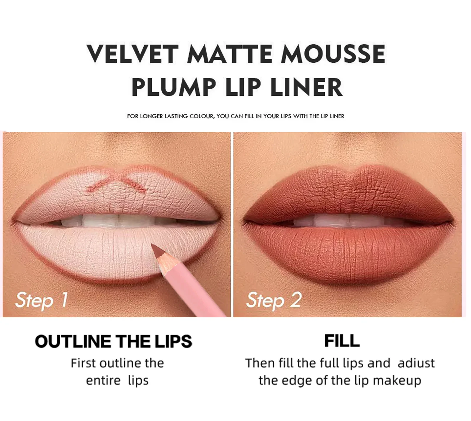Lápiz Delineador de labios mate