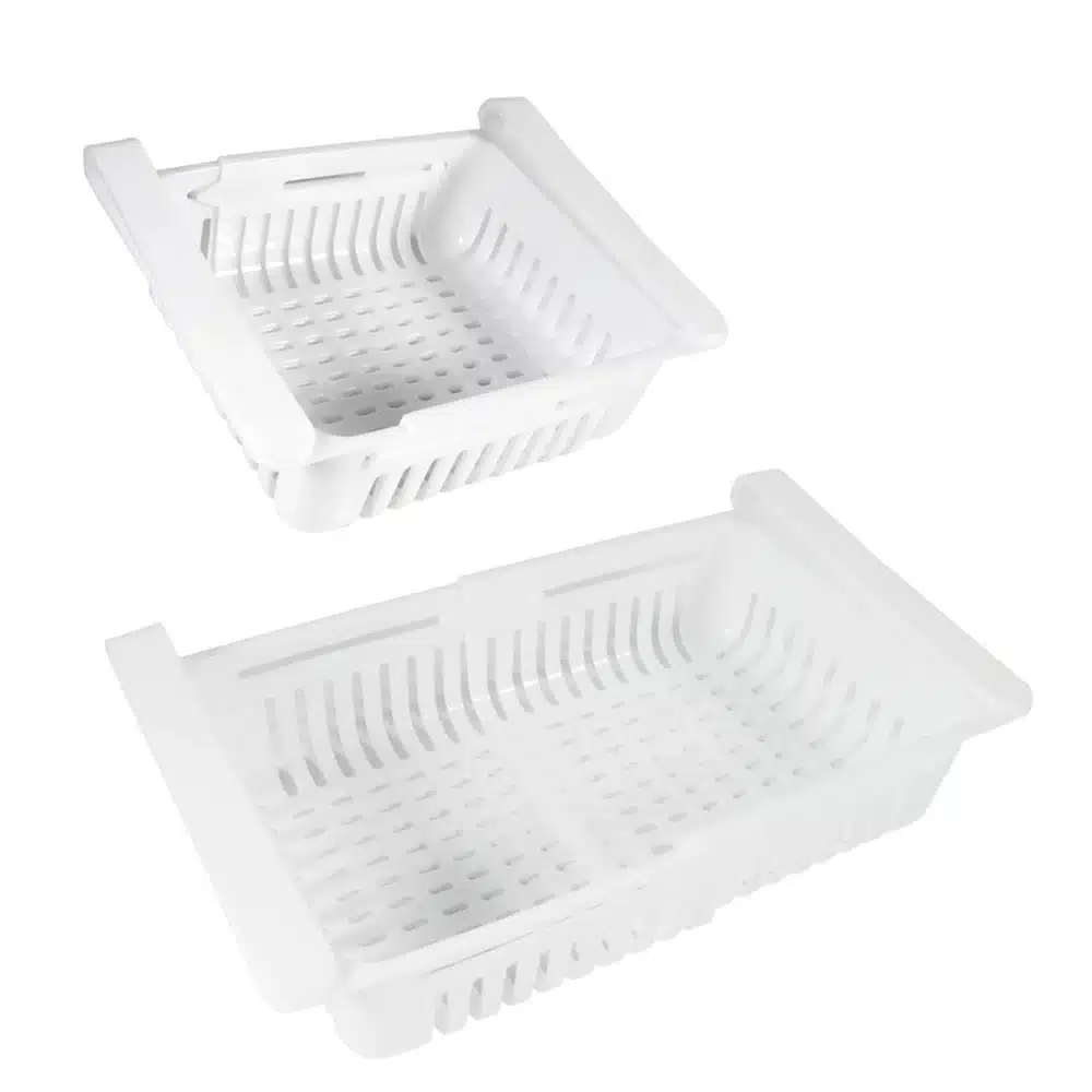 Organizador de refrigerador ajustable y estirable