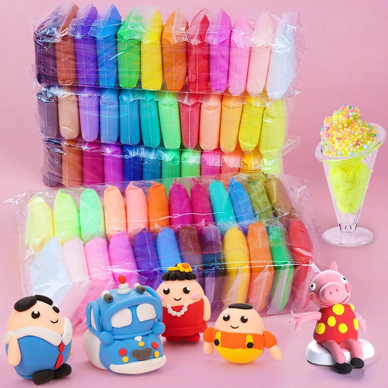 36 Colores De Arcilla Ligera De Polímero Para Niños, Juguete De Plastilina Suave Y Esponjoso