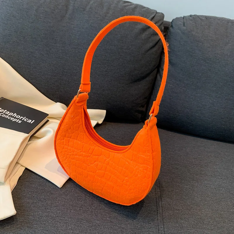 Bolso De Hombro Informal De Color Sólido