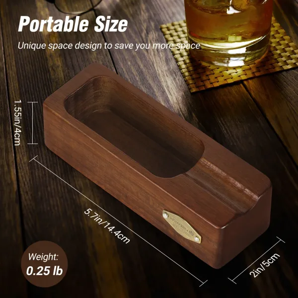 Cenicero Para Cigarros De Madera De Viaje Portátil