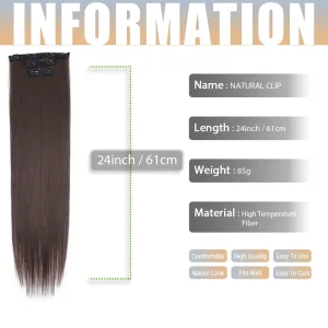 Imagen informativa: Efecto Deslumbrante: Extensiones de Cabello Sintético con Clip para Mujeres | Tiendafiable