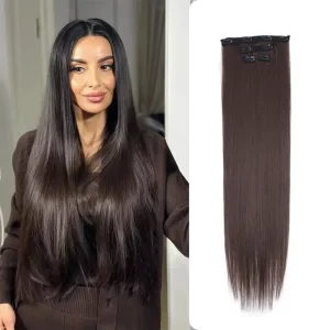 Imagen informativa: Efecto Deslumbrante: Extensiones de Cabello Sintético con Clip para Mujeres | Tiendafiable